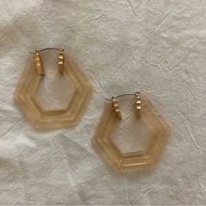 Free People geometric resin hoops
